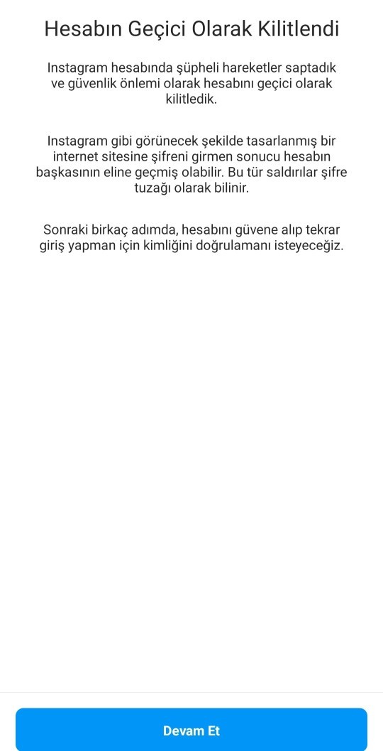 Instagram kafayı mı yedi, kendi kendine hesabım kapatıldı. Size de böyle oldu mu?