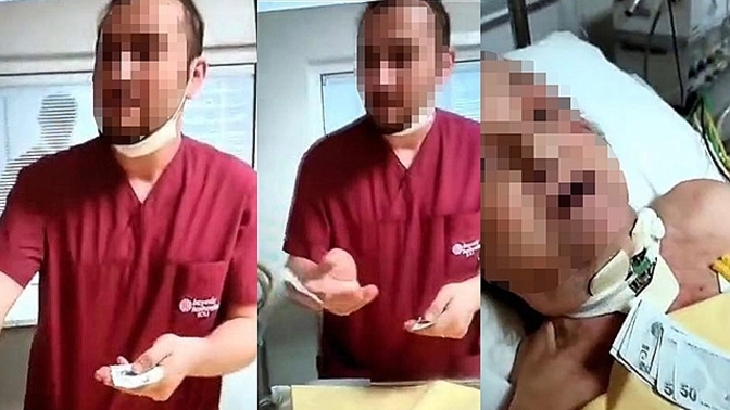 Özel bir hastanede hasta ile alay edip yüzüne para atmışlar. Bu ülkede insana saygı neden yok oldu?