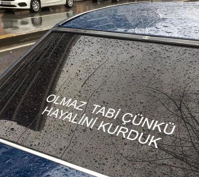 Hayalini kurduğum birçok şey oldu, olacak... yalini kurduk