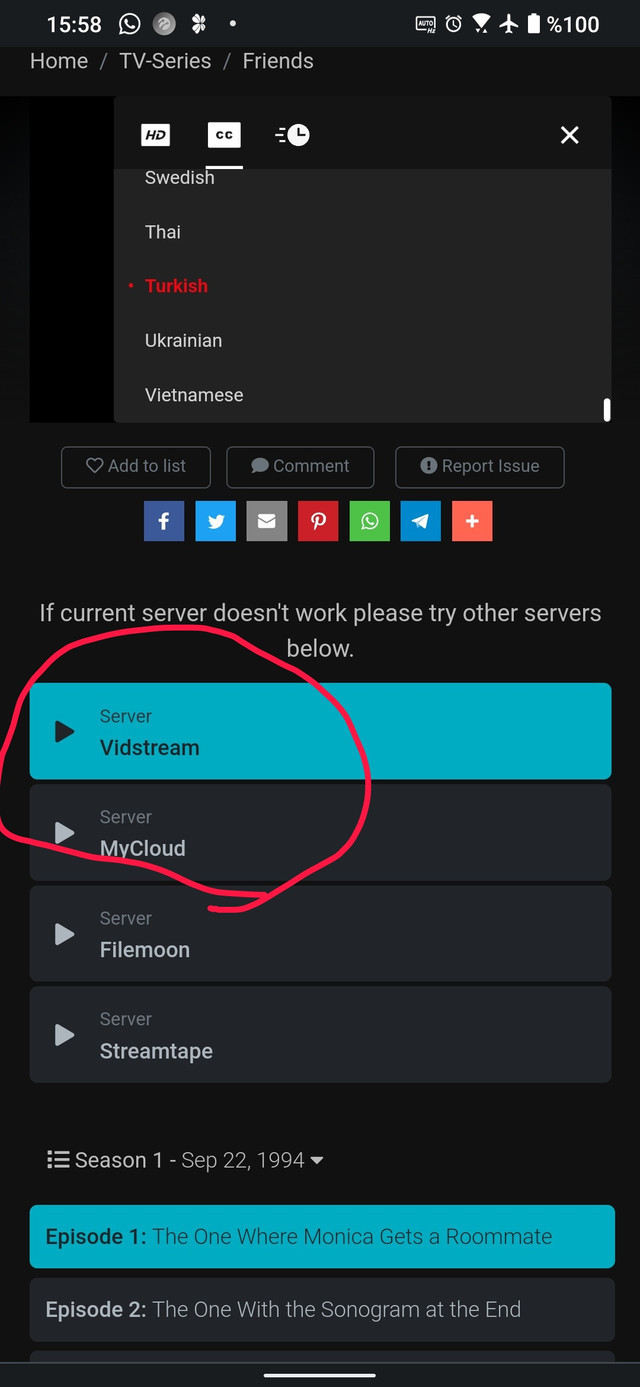 Friends ilk sezonu nereden izleyebilirim Netflix dışında?