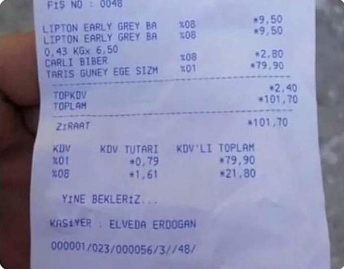 Alışveriş yapınca aldığın fişi kontrol eder mısın?