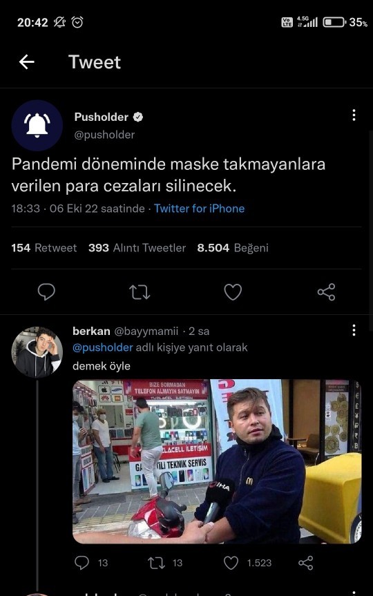Pandemi döneminde maske cezası yediniz mi?