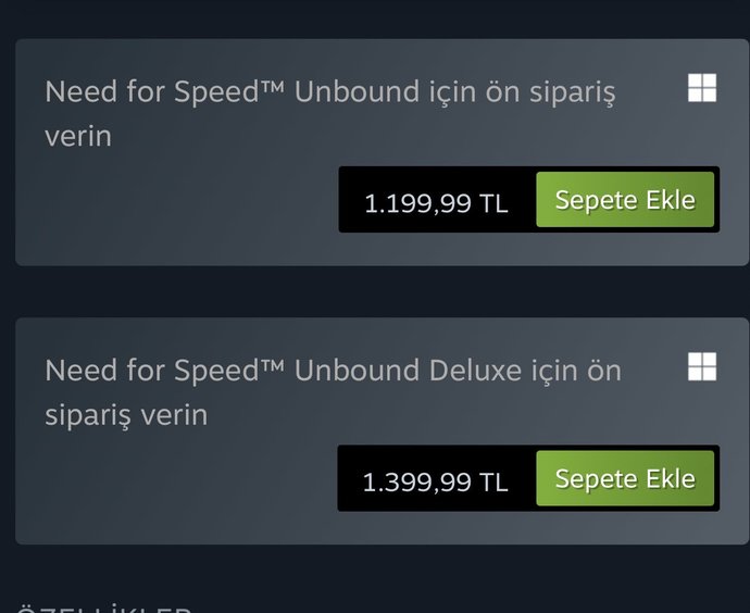 Need for Speed Unboundun ön sipariş fiyatı 1.200 TL! Bir oyuna bu kadar para verir misiniz?