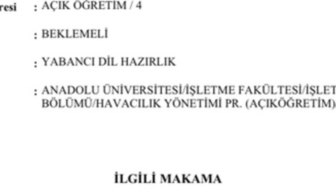Aöf öğrencilik durumu beklemeli ne demek?