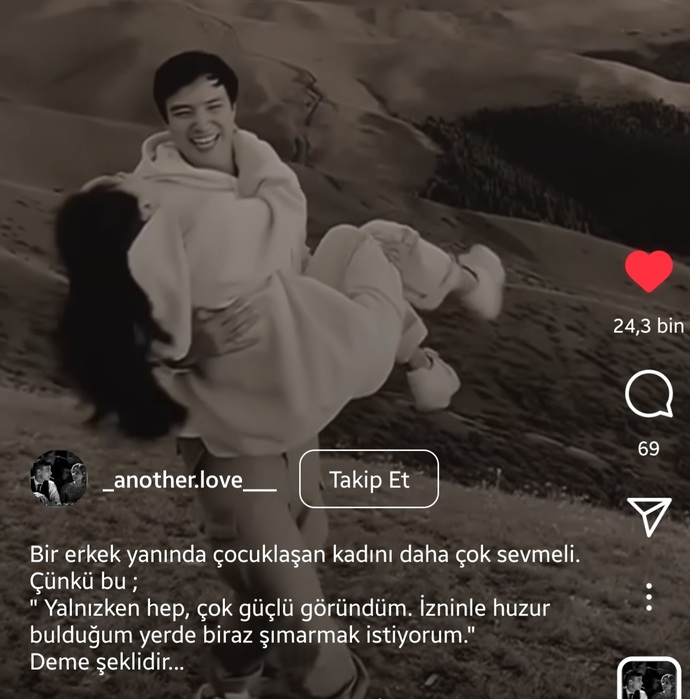 Yaninda cocuklaşan kadin sizin ile daha mi özgürdür?