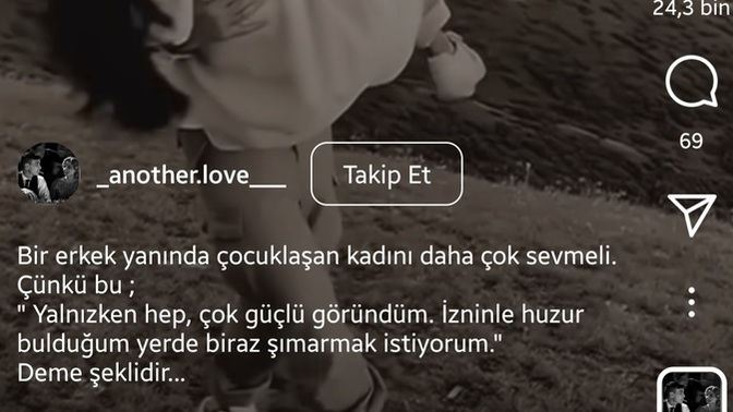 Yaninda cocuklaşan kadin sizin ile daha mi özgürdür?