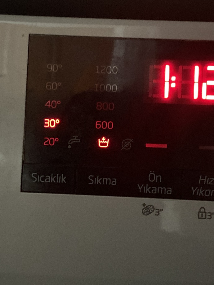 Çamaşır makinesinde bu sembolün anlamı nedir?