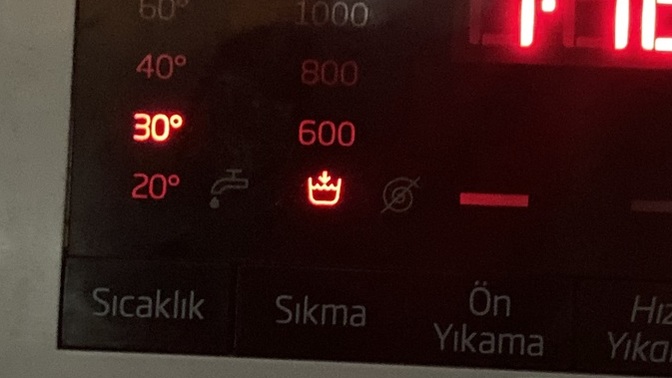 Çamaşır makinesinde bu sembolün anlamı nedir?