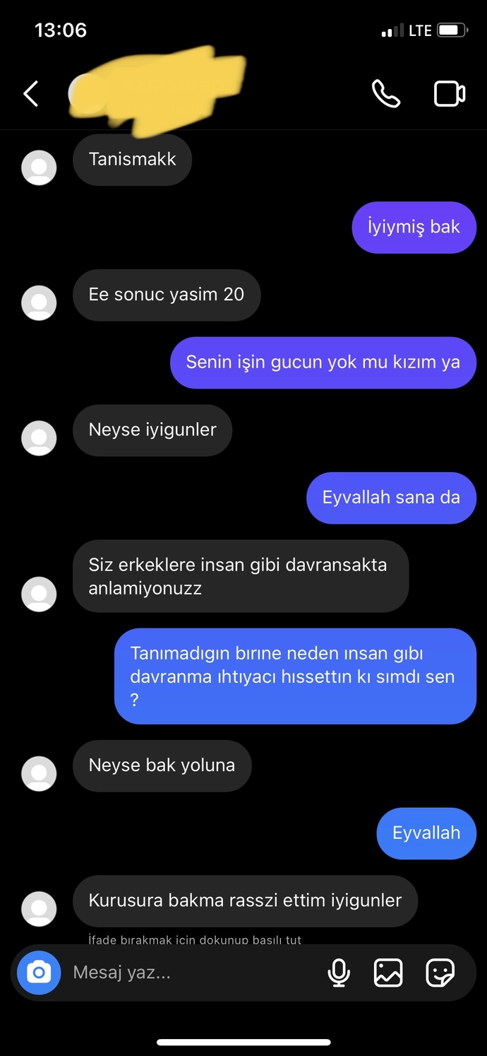 Sosyal medyadan birine yürüdüğünüz oldu mu hiç?