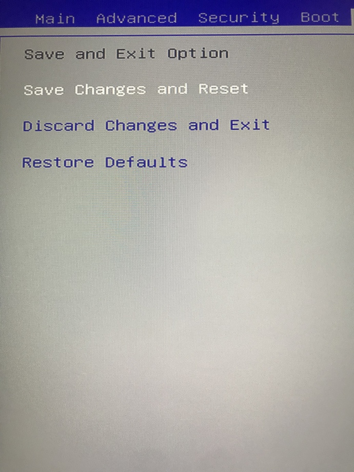 Monster aldım, hangi ayarı denediysem save and exit option kısmına geçemiyorum, seçenek kitli nasıl çözerim?