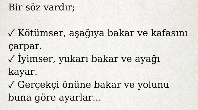 En çok sevdiğiniz sözleri paylaşabilir misiniz?