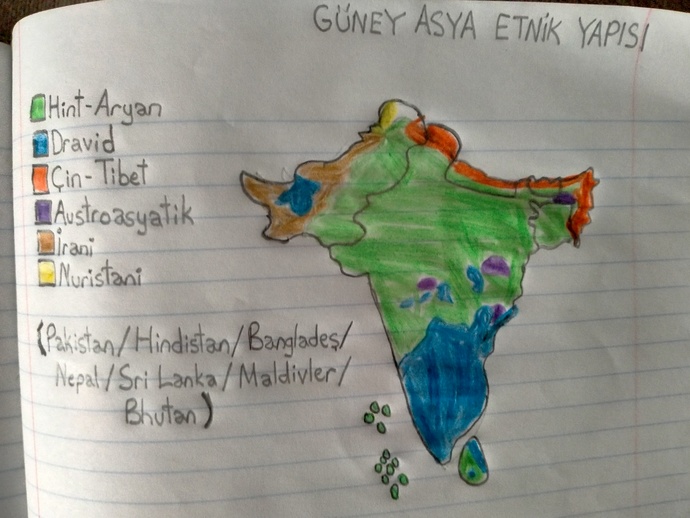 Hindistan demişken coğrafi etnik yapısı hakkında bilgi 
