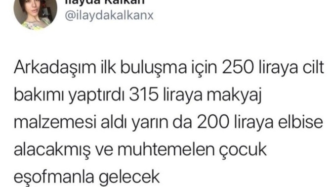 İlk buluşma için siz ne kadar para harcadınız?
