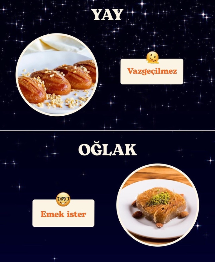 Sen bir tatlı olsaydın burcuna göre hangi tatlı olurdun?