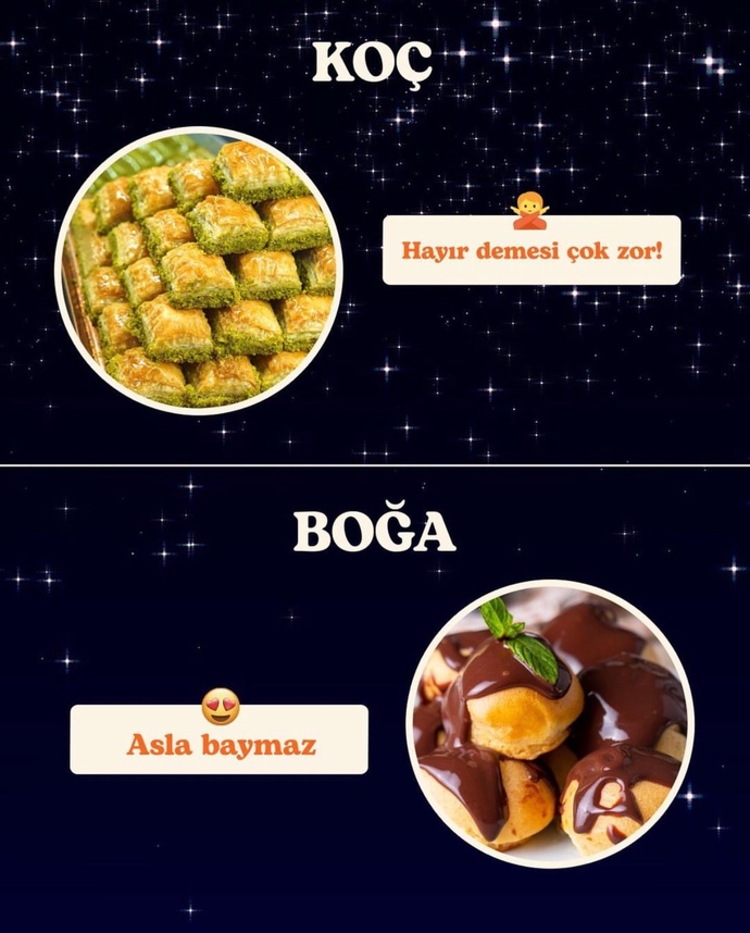 Sen bir tatlı olsaydın burcuna göre hangi tatlı olurdun?