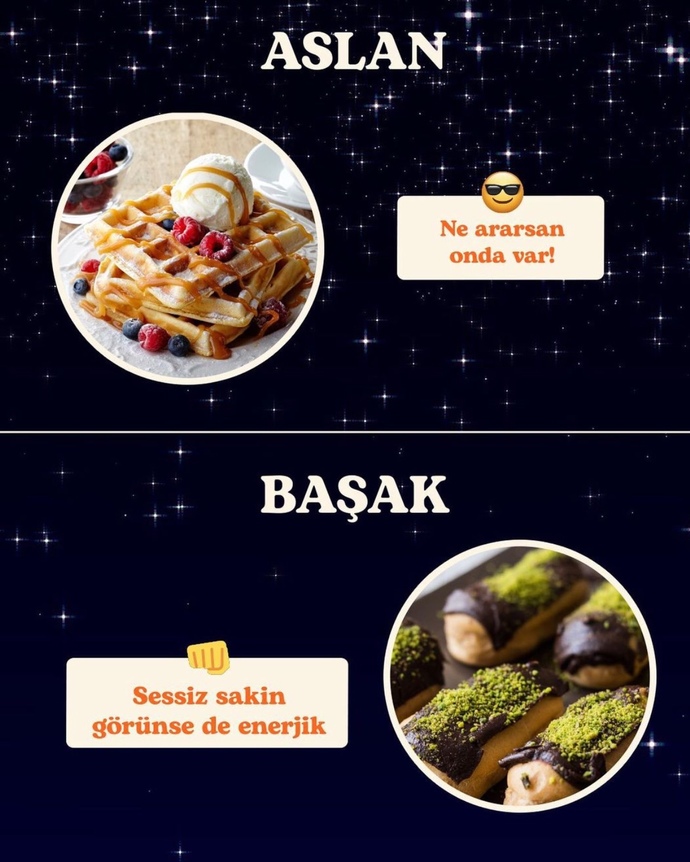 Sen bir tatlı olsaydın burcuna göre hangi tatlı olurdun?