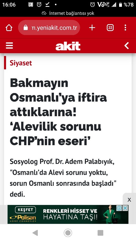 AK-İT GAZETESİ ALEVİLİK Sorunu, ATATÜRKLE DOĞDU  DEDİ. NE DÜŞÜNÜYORSUNUZ?