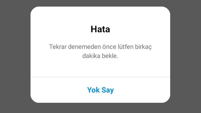 Instagrama giremiyorum böyle bir sorunla neden karşılaşıyorum?