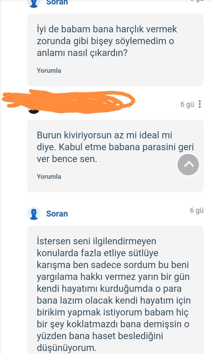 Babamın bana maddi olarak destek olması normal mi?