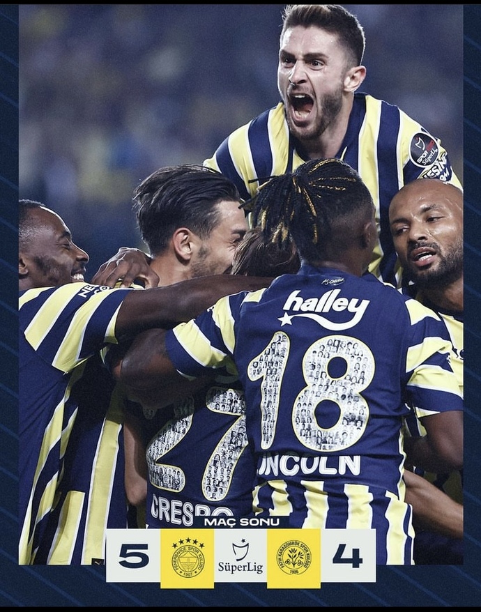 Fenerbahçe 5-4 Vavacars Fatih Karagümrük, sizce Fenerbahçe şampiyon olabilir mi?