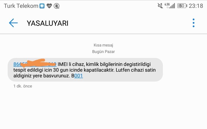 Bu mesaj ne demek?