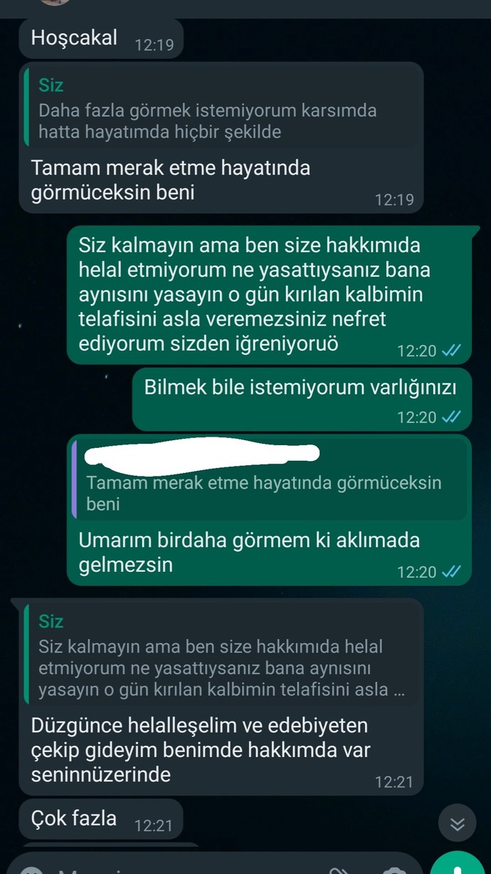 Hakkınızı helal etmediğiniz insanlar var mı?
