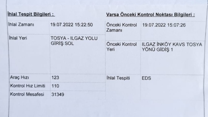 Hiç trafik cezası yediniz mi?