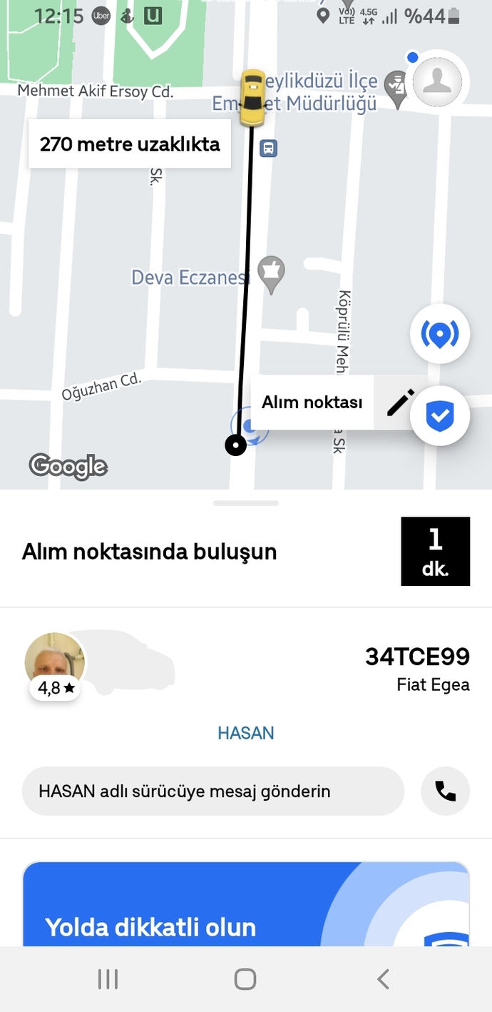 Hangi taksi uygulamasını kullanıyorsunuz?