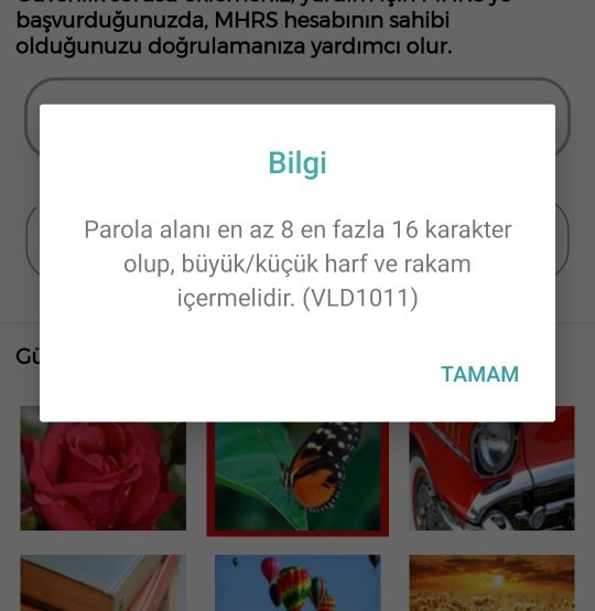 Mhrs şifresi kabul edilmiyor?