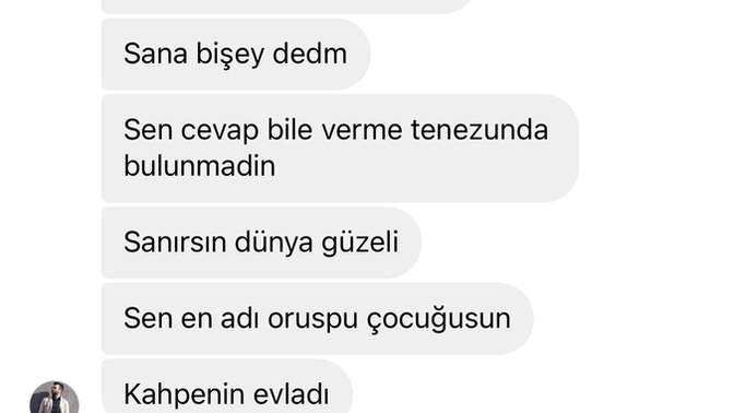 Arkadaşlar instagramdan birisi bana bu şekilde küfürler edip engellemiş. Savcılığa versem bir sonuç çıkar mı?