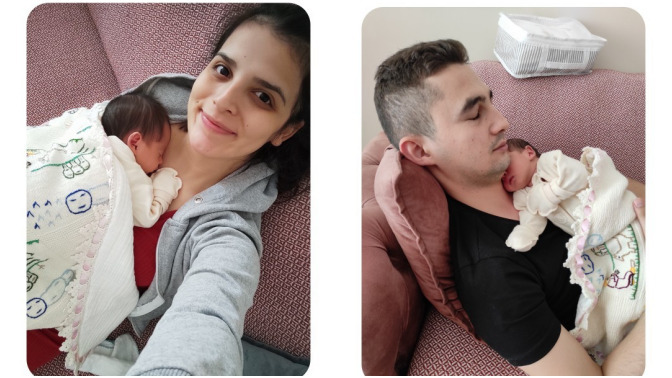 Bebişimiz son birkaç seferdir bu şekilde uyuyor. Sizce alışır mı hemen kucağa 🐢?