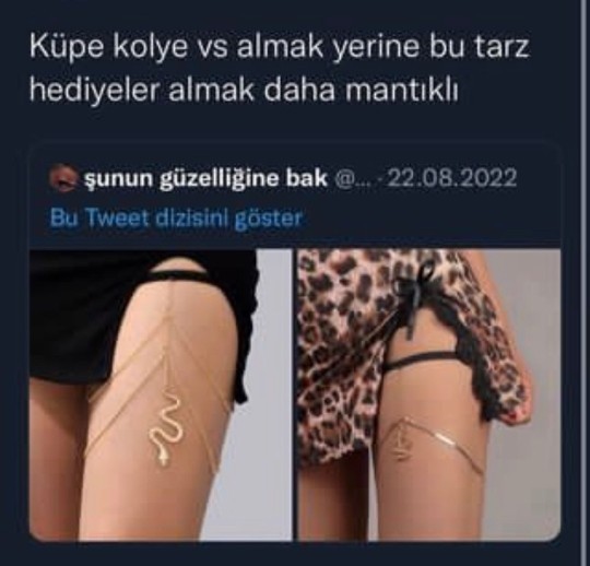 Bacak zincirleri kız arkadaşlara alınacak yeni hediyeler arasına girer mi?