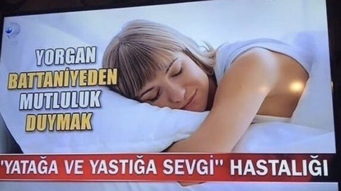 Yastığını ve yorganını seviyor musun?