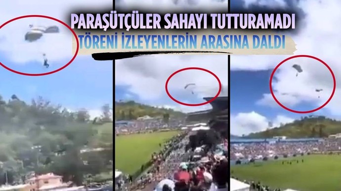 Uganda bağımsızlık kutlamalarında paraşütçüler sahayı tutturamadı. Bizim işçimiz Ugandalı komandolardan daha iyi değil mi?