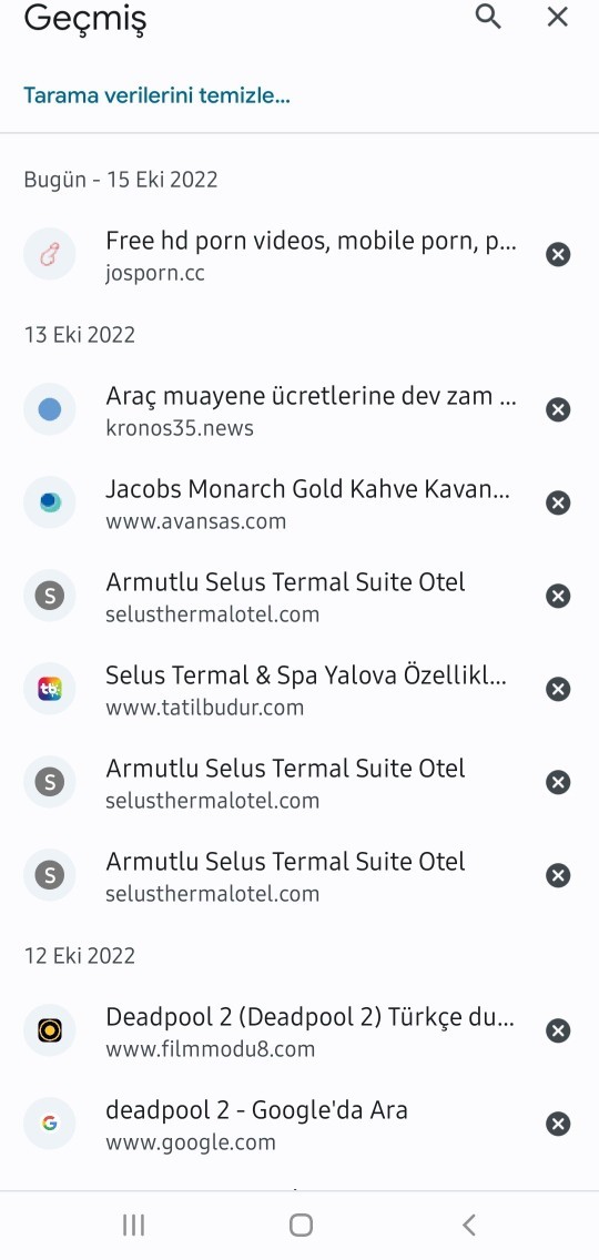 İnternet arama geçmişine bakmak istesem izin verir miydin😉?