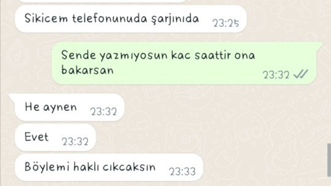 Şarjım bitmişti 3 saat cevap yazmadım diye hareketleri degısti normal mi?