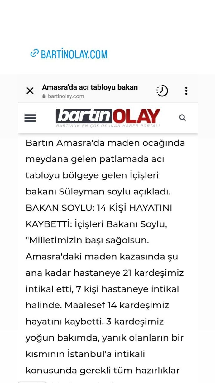 Şimdilik 28 kişiden an itibariyle 22sinin hayatını kaybettiği biliniyor sadece.. Allah yardımcımız olsun🙏