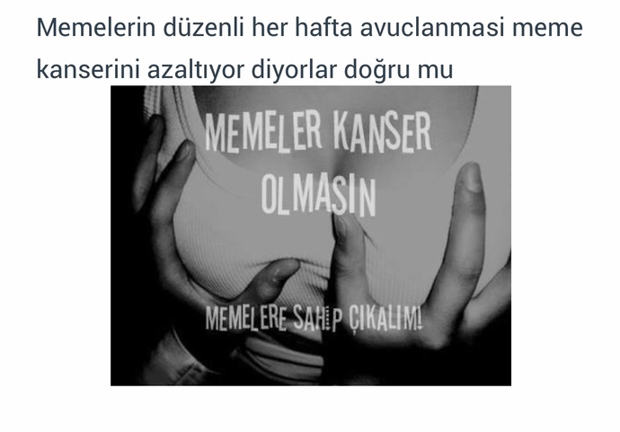 Meme Kanseri Farkındalık Ayı için yapılan paylaşıma bunu yazacak kadar Abazan mı bu toplum?