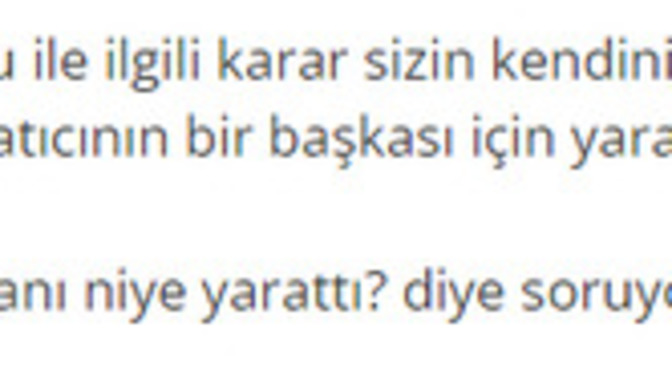 Biz muhammed için mi yaratıldık yoksa Allaha kulluk etmek için mi?