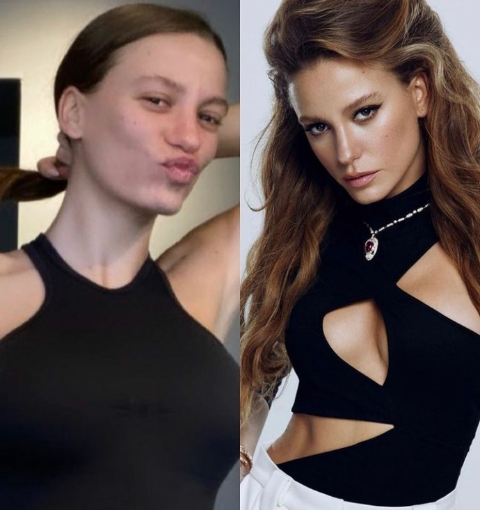 Serenay Sarıkayanın makyajsız fotoğrafına hayranlarından tam not! Makyajsız halini beğendiğiniz ünlü isimler kimler?