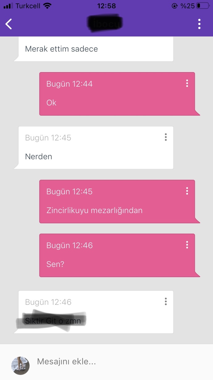 Bana neden kızıyorsunuz ben size ne yaptım?