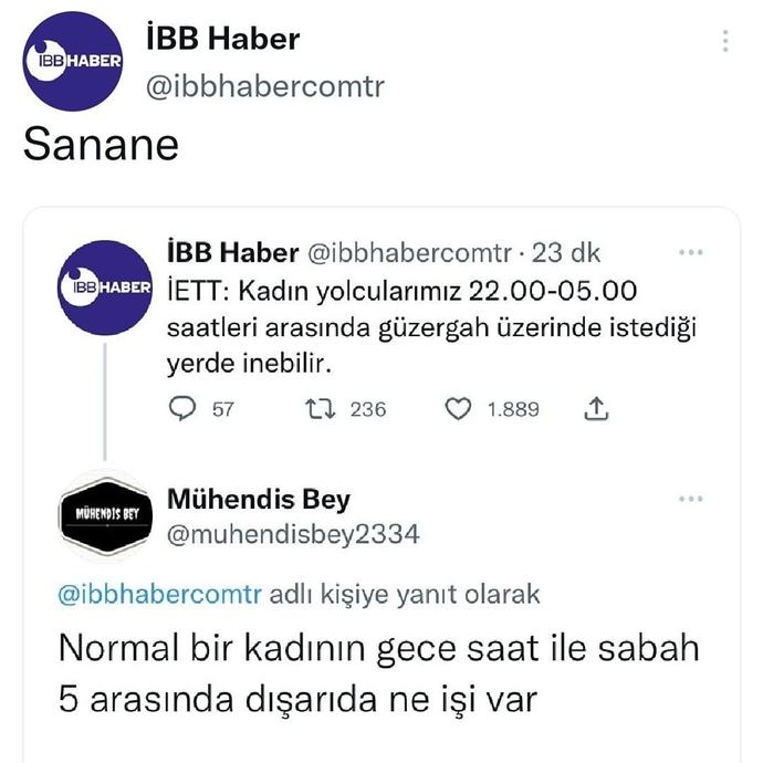 Sizce kadınların gece ve sabahın erken saatlerinde dışarıda ne işi var (!)?