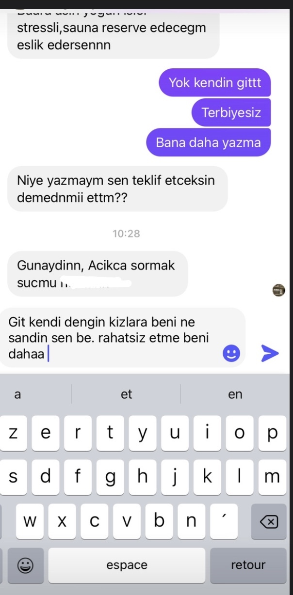 Arkadaşlar böyle birine az söylemiş miyim, tepkim nasıl?