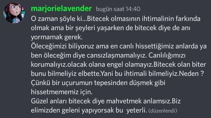 Güzel söylemiş miyim?