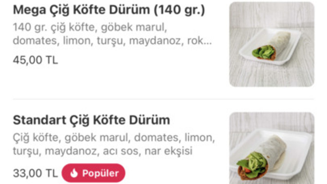 Çiğköftenin hatırladığınız en eski fiyatı neydi?
