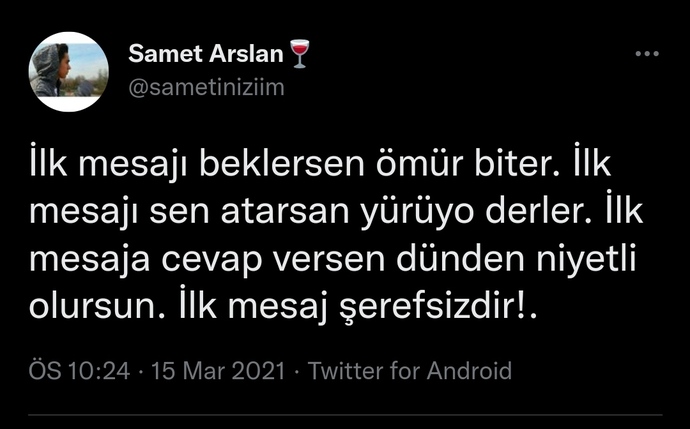İlk mesajı kim atmalı ve ne yazmalı?