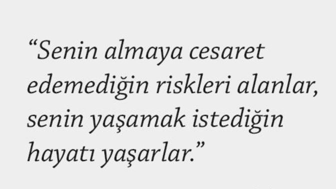 Hayatında aldığın en büyük risk nedir, risk almaktan korkar mısın?