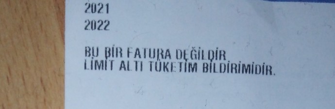 Elektrik faturasında böyle bir yazı vardı anlayamadim bilen var mı?