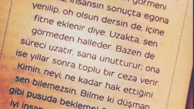 Siz hic Allah'ın adaletinden şüphe ettiniz mi?