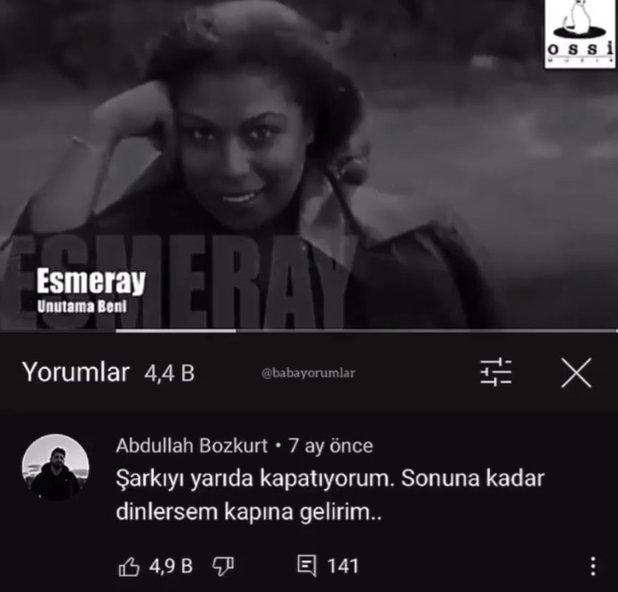 Abdullah seni o kadar iyi anlıyorum ki